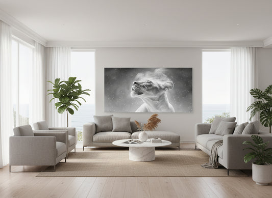 Aim for the Moon, Land Among the Stars | Lion Wall Art | Limited Edition | Wild Essence