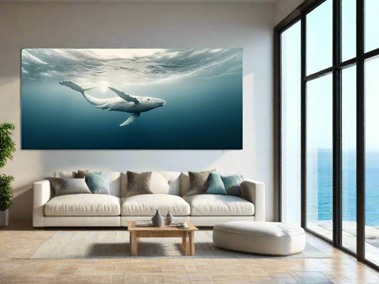 All In | Whale Wall Art | Limited Edition | Wallimals