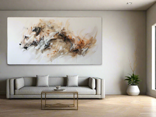 Beauty Derived from Pressure | Lion Wall Art | Limited Edition | Wild Essence