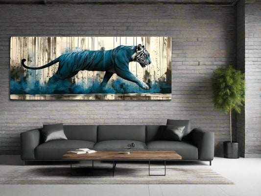 Blue Sensations | Tiger Wall Art | Limited Edition | Wallimals