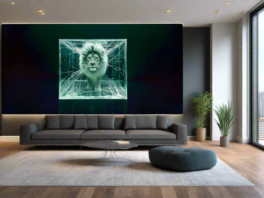 Break Free | Surreal Lion Wall Art | Limited Edition | Wild Essence