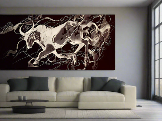 Break Free from the Chaos | Bull Wall Art | Limited Edition | Wild Essence