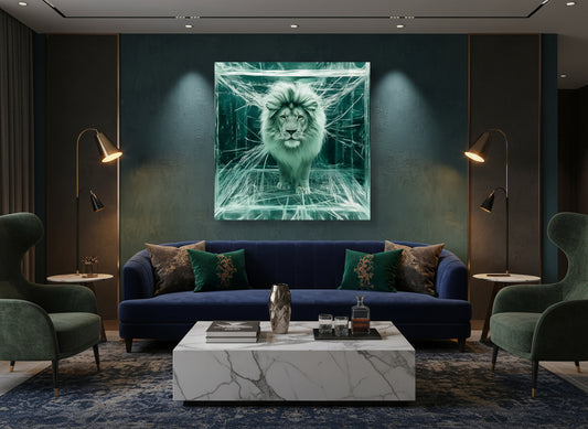 Breaking the Facade | Lion Wall Art | Limited Edition | Wallimals