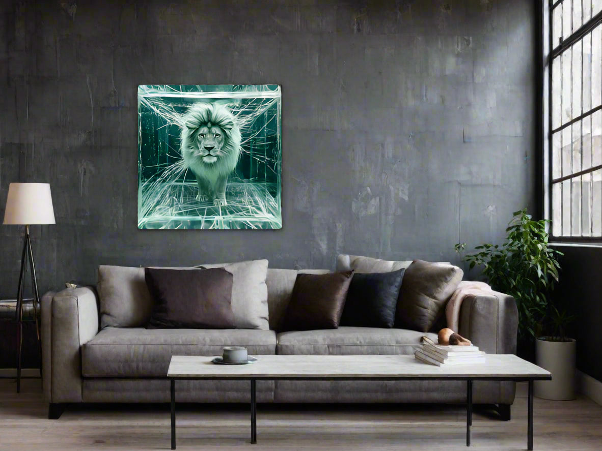 Breaking the Facade | Lion Wall Art | Limited Edition | Wallimals