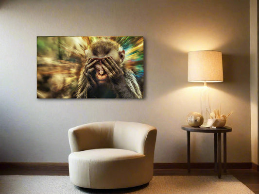 Choosing What to See | Monkey Wall Art | Limited Edition | Wallimals