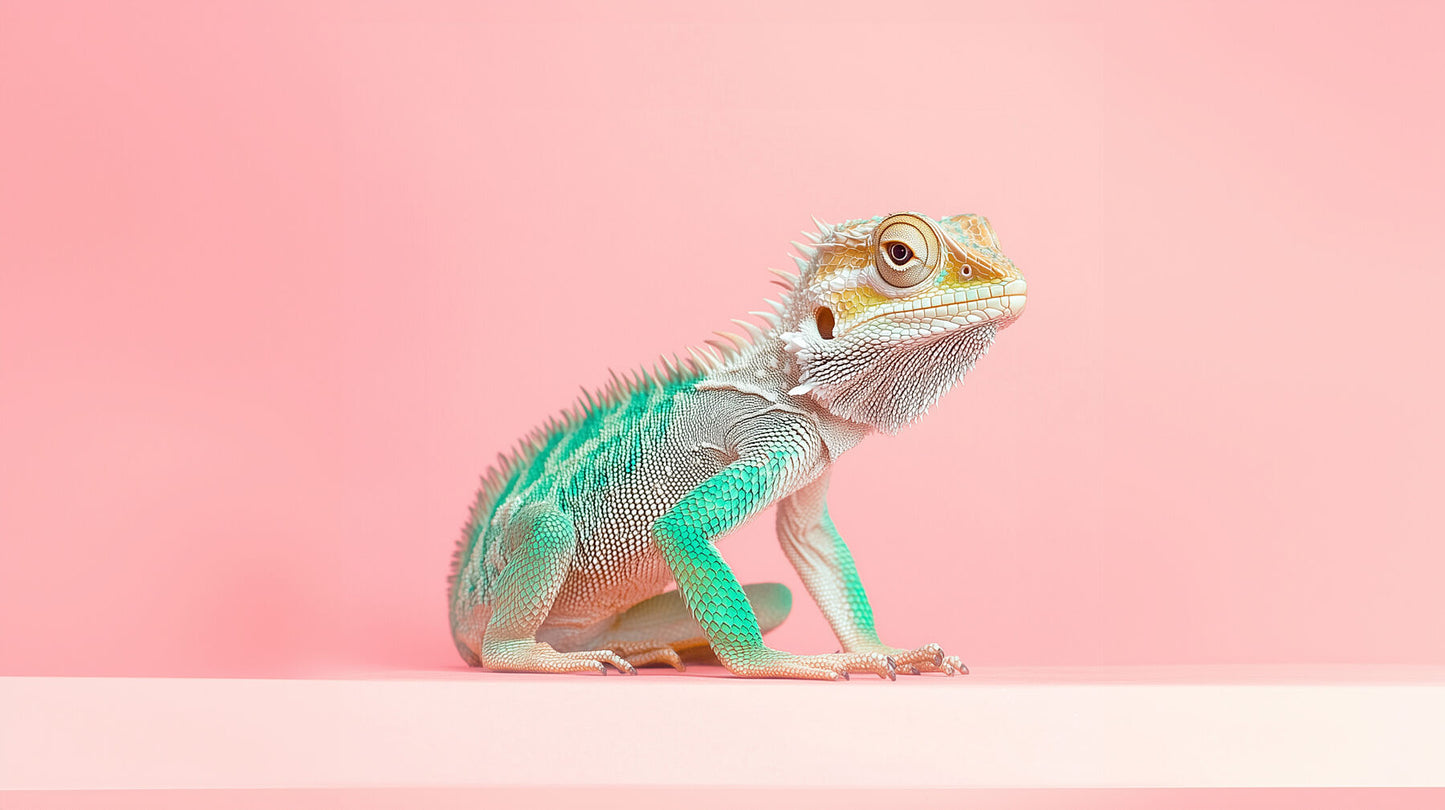 Chromatic Contemplation | Lizard Wall Art | Limited Edition | Wallimals