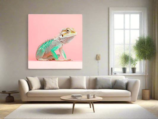 Chromatic Nonchalance | Lizard Wall Art | Limited Edition | Wallimals
