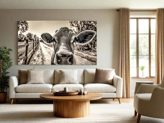 Close Encounter | Cow Wall Art | Limited Edition | Wallimals