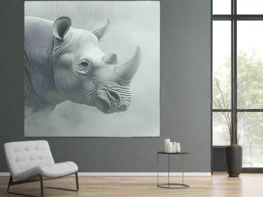 Considering the Alternatives | Rhino Wall Art | Limited Edition | Wild Essence