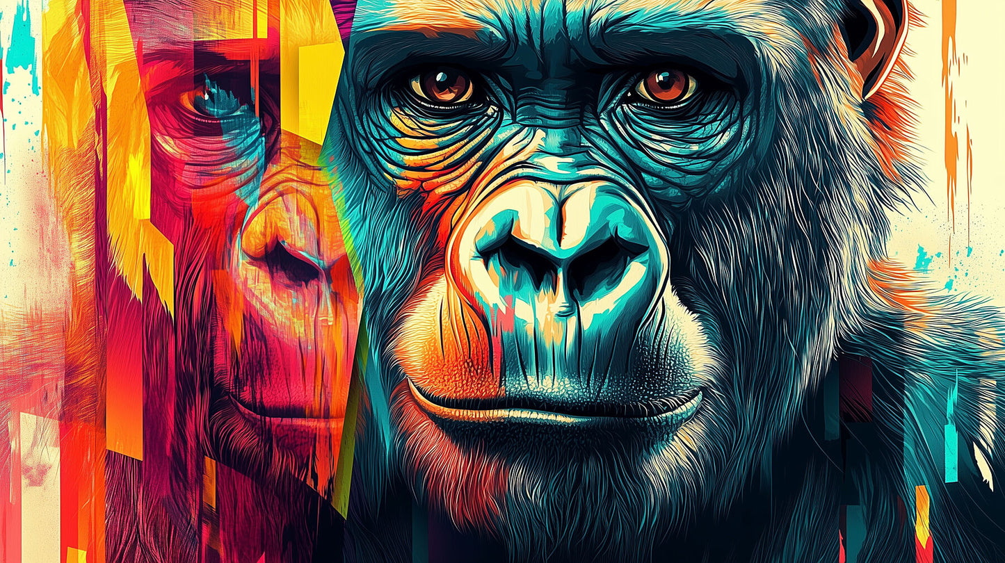 Find Truth Within | Abstract Gorilla Wall Art | Limited Edition | Wild Essence