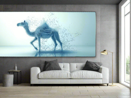 Fragmented Mirage | Abstract Camel Wall Art | Limited Edition | Wild Essence