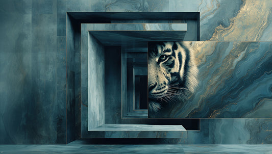 Framed | Tiger Wall Art | Limited Edition | Wallimals