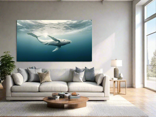 Fully Immersed | Whale Wall Art | Limited Edition | Wallimals