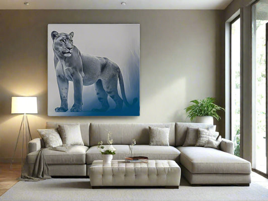 Gathering Data | Lion Wall Art | Limited Edition | Wallimals
