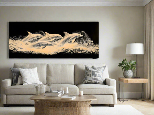 Go with the Flow | Dolphin Wall Art | Limited Edition | Wallimals