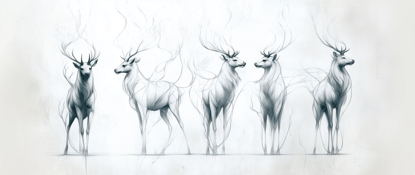 Graceful Stillness | Elegant Deer Wall Art | Limited Edition | Wild Essence