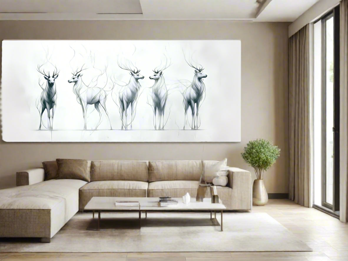 Graceful Stillness | Elegant Deer Wall Art | Limited Edition | Wild Essence