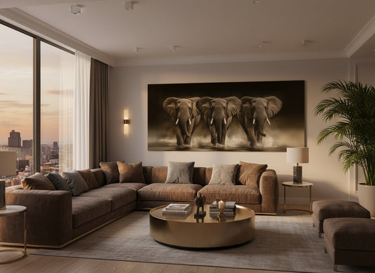 Gracefully Move Forward | Elephant Wall Art | Limited Edition | Wild Essence