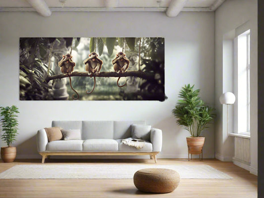 Hiding in Plain Sight | Monkey Wall Art | Limited Edition | Wallimals