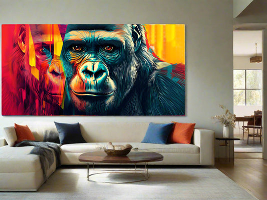 Inner Wisdom | Geometric Gorilla Wall Art | Limited Edition | Wild Essence