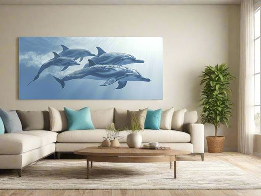 Just Cruisin’ | Dolphin Wall Art | Limited Edition | Wallimals
