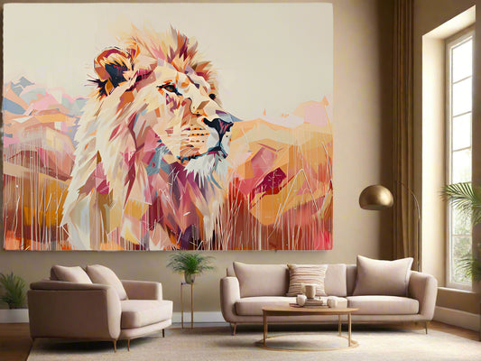 Just Waiting for the World to Come to Its Senses | Lion Wall Art | Limited Edition | Wild Essence