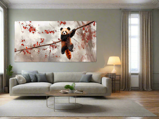 Just trying another perspective | Red Panda Wall Art | Limited Edition | Wallimals