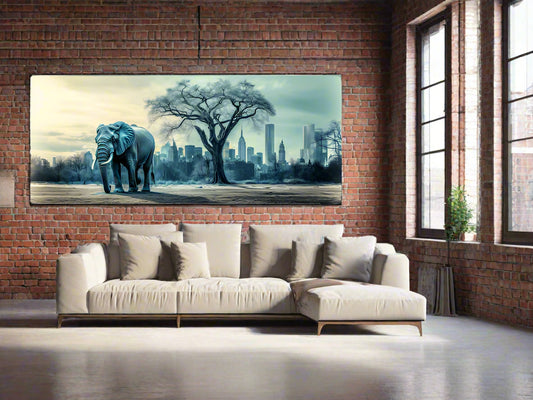 Lonesome Wanderer | Elephant Wall Art | Limited Edition | Wallimals