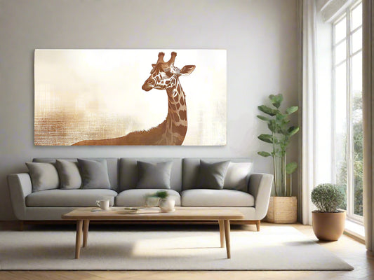Long Story Short | Giraffe Wall Art | Limited Edition | Wallimals
