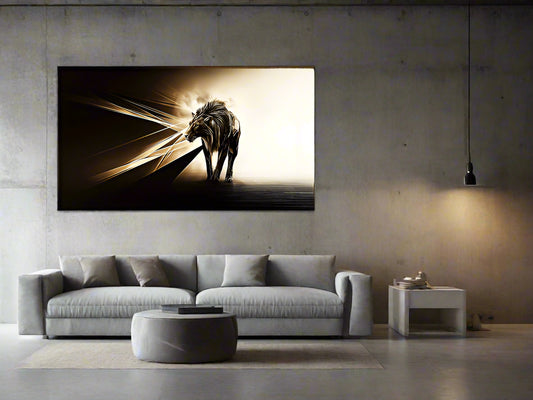 May the Light Be With You | Lion Wall Art | Limited Edition | Wallimals