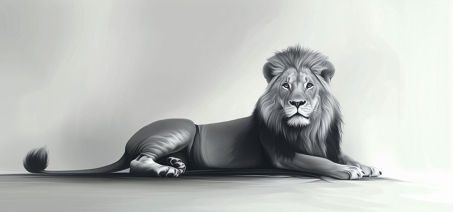 More Than a Beautiful Appearance | Lion Wall Art | Limited Edition | Wallimals
