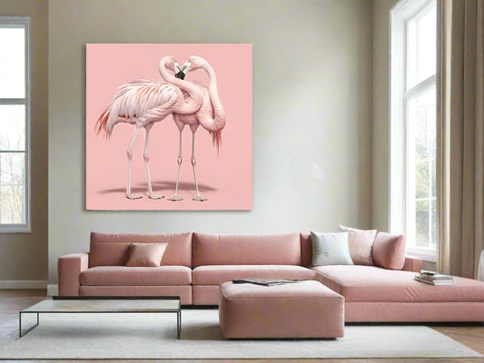 Not Who You Love, How You Love | Flamingo Wall Art | Limited Edition | Wallimals