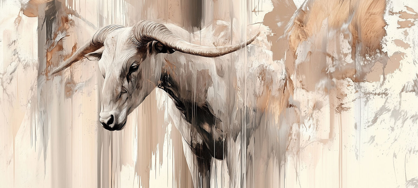 Peaceful Strength | Ox Wall Art | Limited Edition | Wild Essence