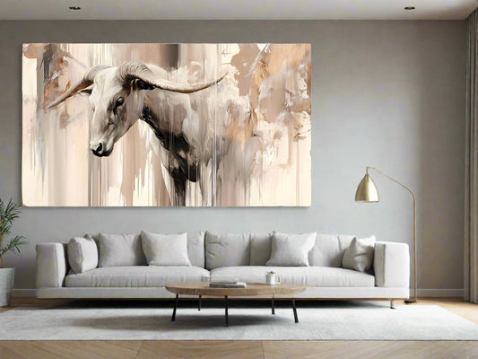 Peaceful Strength | Ox Wall Art | Limited Edition | Wild Essence