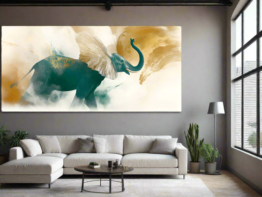 Pursuit of Happierness | Elephant Wall Art | Limited Edition | Wild Essence
