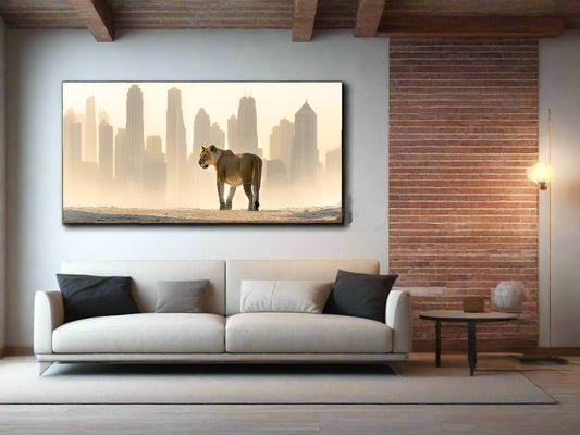 Queen of the Concrete Jungle | Lioness Wall Art | Limited Edition | Wallimals
