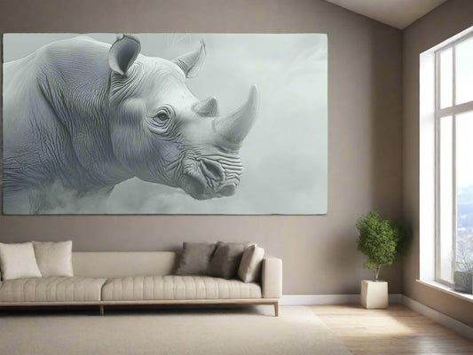 Quiet Majesty | Rhino Wall Art | Limited Edition | Wild Essence