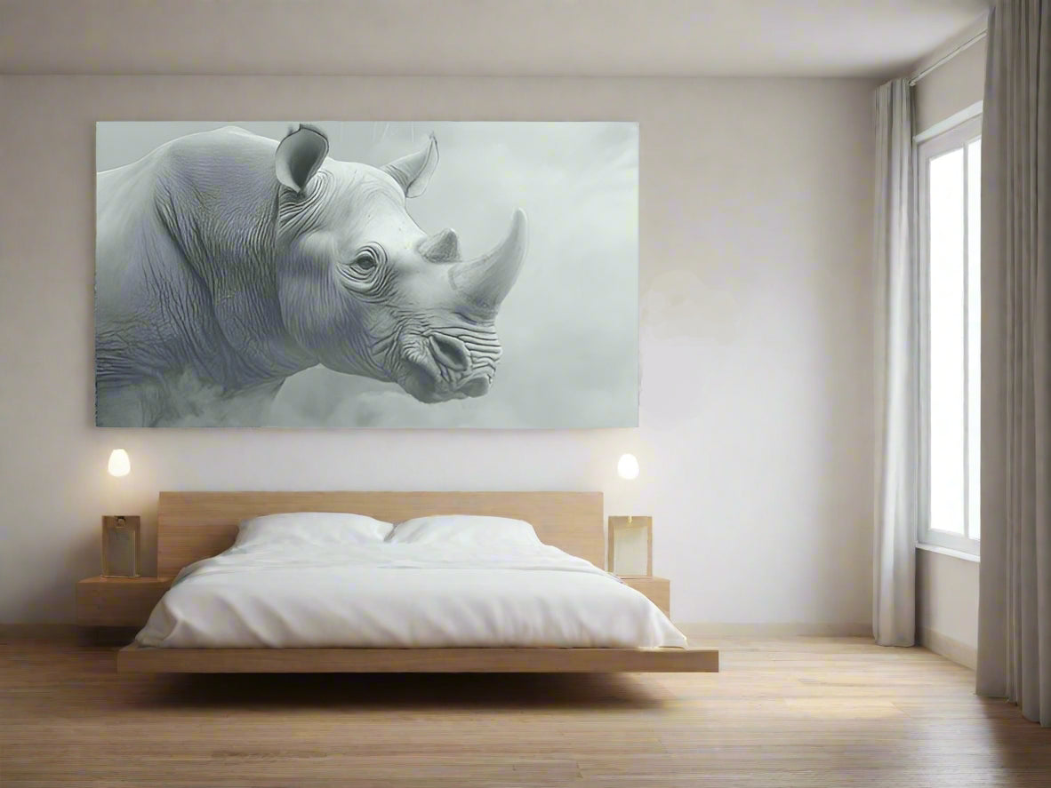 Quiet Majesty | Rhino Wall Art | Limited Edition | Wild Essence