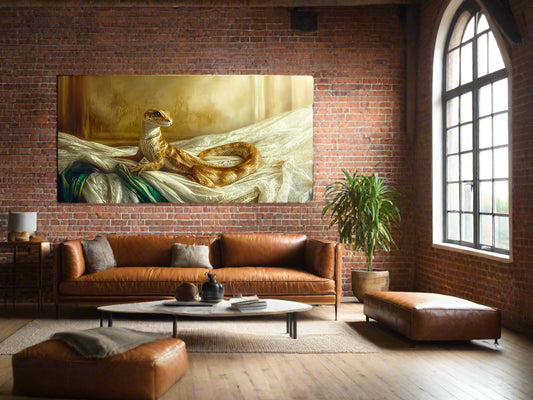 Regal Rest | Lizard Wall Art | Limited Edition | Wallimals