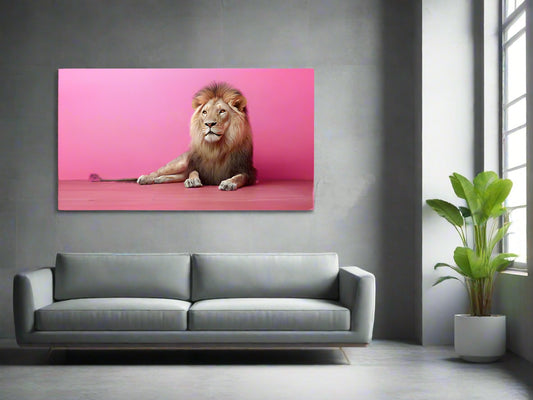 Royal Contrast | Lion Wall Art | Limited Edition | Wallimals