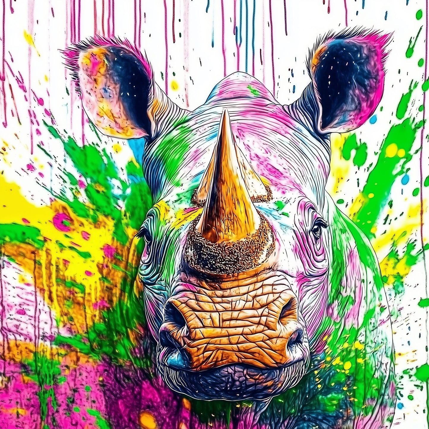 Save the White Rhino | Rhino Wall Art | Limited Edition | Wild Essence