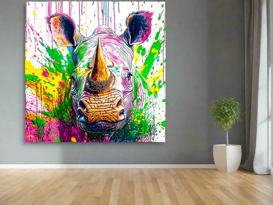Save the White Rhino | Rhino Wall Art | Limited Edition | Wild Essence