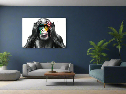 Selective Hearing | Chimpanzee Wall Art | Limited Edition | Wild Essence