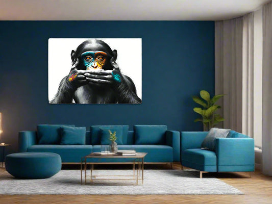 Selective Silence | Chimpanzee Wall Art | Limited Edition | Wild Essence