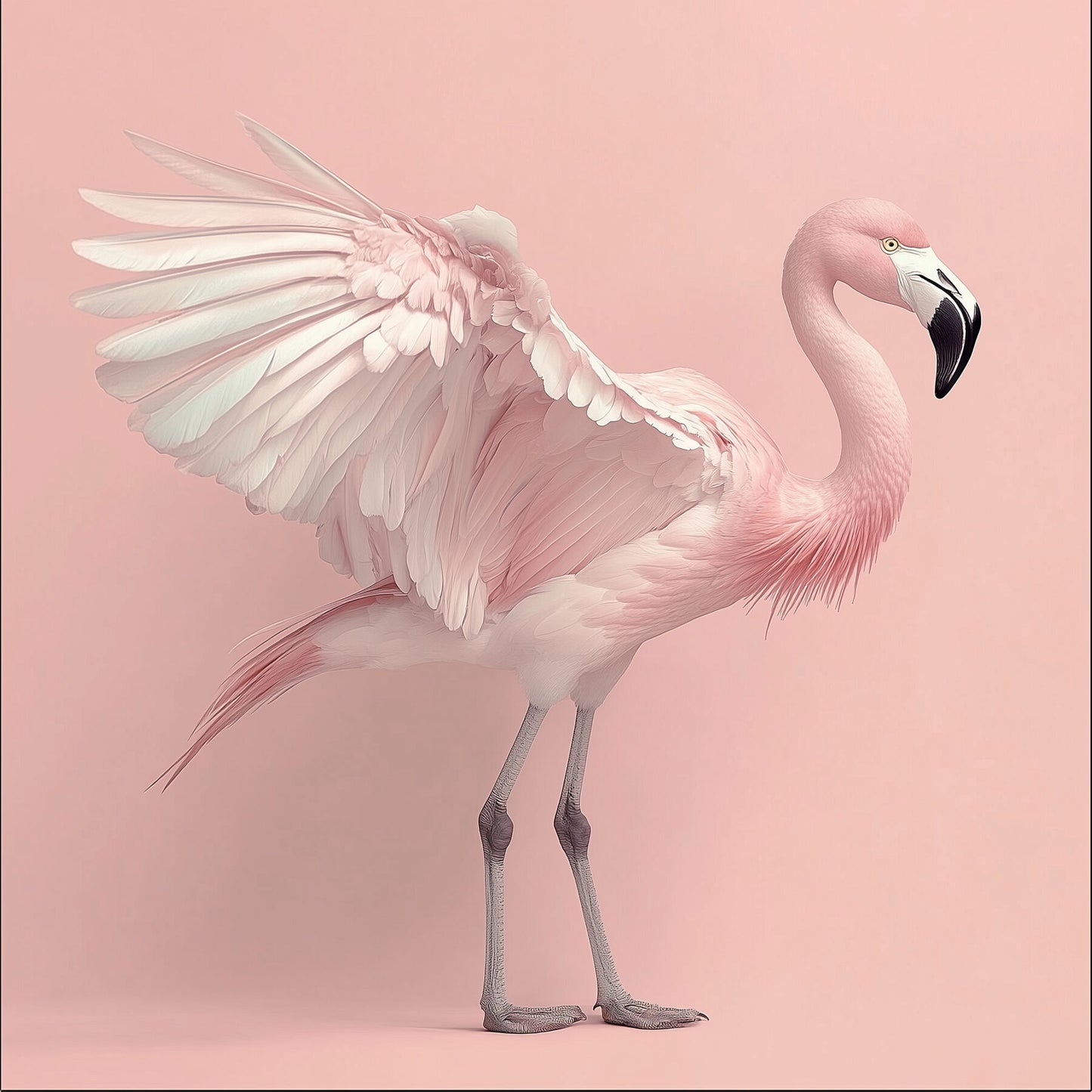 Shake It Off | Flamingo Wall Art | Limited Edition | Wallimals