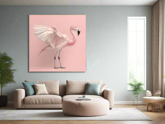 Shake It Off | Flamingo Wall Art | Limited Edition | Wallimals