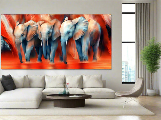 Shoulder by Shoulder | Elephant Wall Art | Limited Edition | Wild Essence