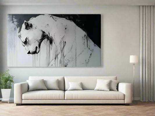 Silent Fight | Abstract Lion Wall Art | Limited Edition | Wild Essence