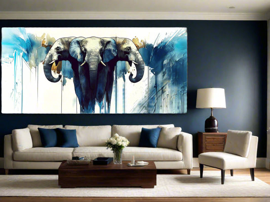 The Power of Three | Elephant Wall Art | Limited Edition | Wild Essence