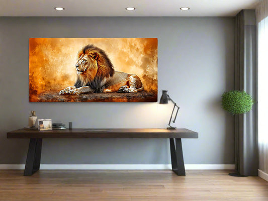 The Ring of Fire | Lion Wall Art | Limited Edition | Wallimals